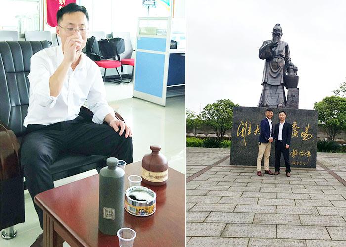 4.16雅大技術蔣總監(jiān)幫忙現(xiàn)場品酒，給出改正意見